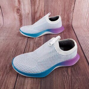 Allbirds Womens 8.5 Tree Dasher Relay Running Shoes Blizzard Thrive Teal Purple